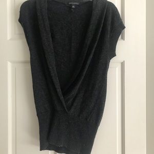 Cashmere blend pull over vest